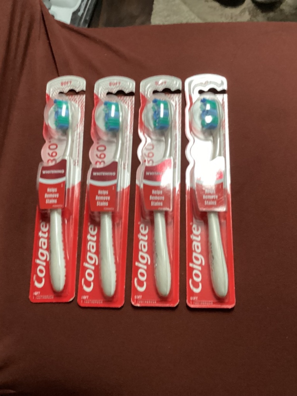 Colgate 360 Whitening SOFT toothbrushes bundle NEW